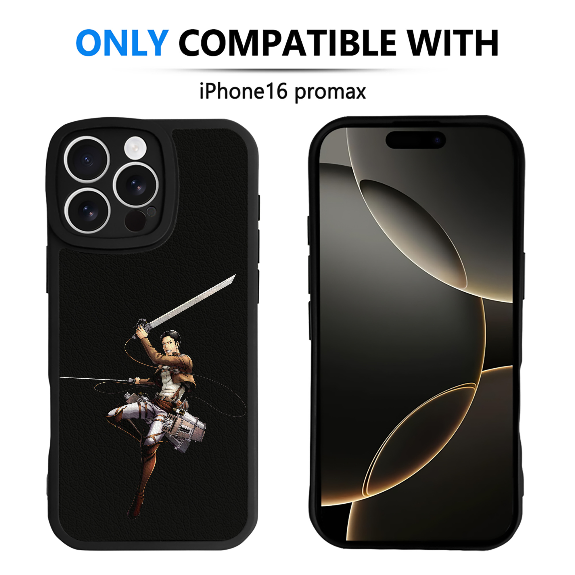 （画像用） 進撃の巨人 Attack on Titan 【iPhone 16シリーズ対応】シリコンスマホケース（レザー調） 材質：シリコン